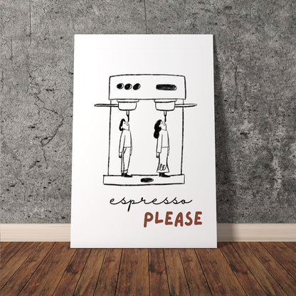 Wes Co Gallery Poster Espresso Delight 11 x 17" Home Goods - Coffee  Art Print