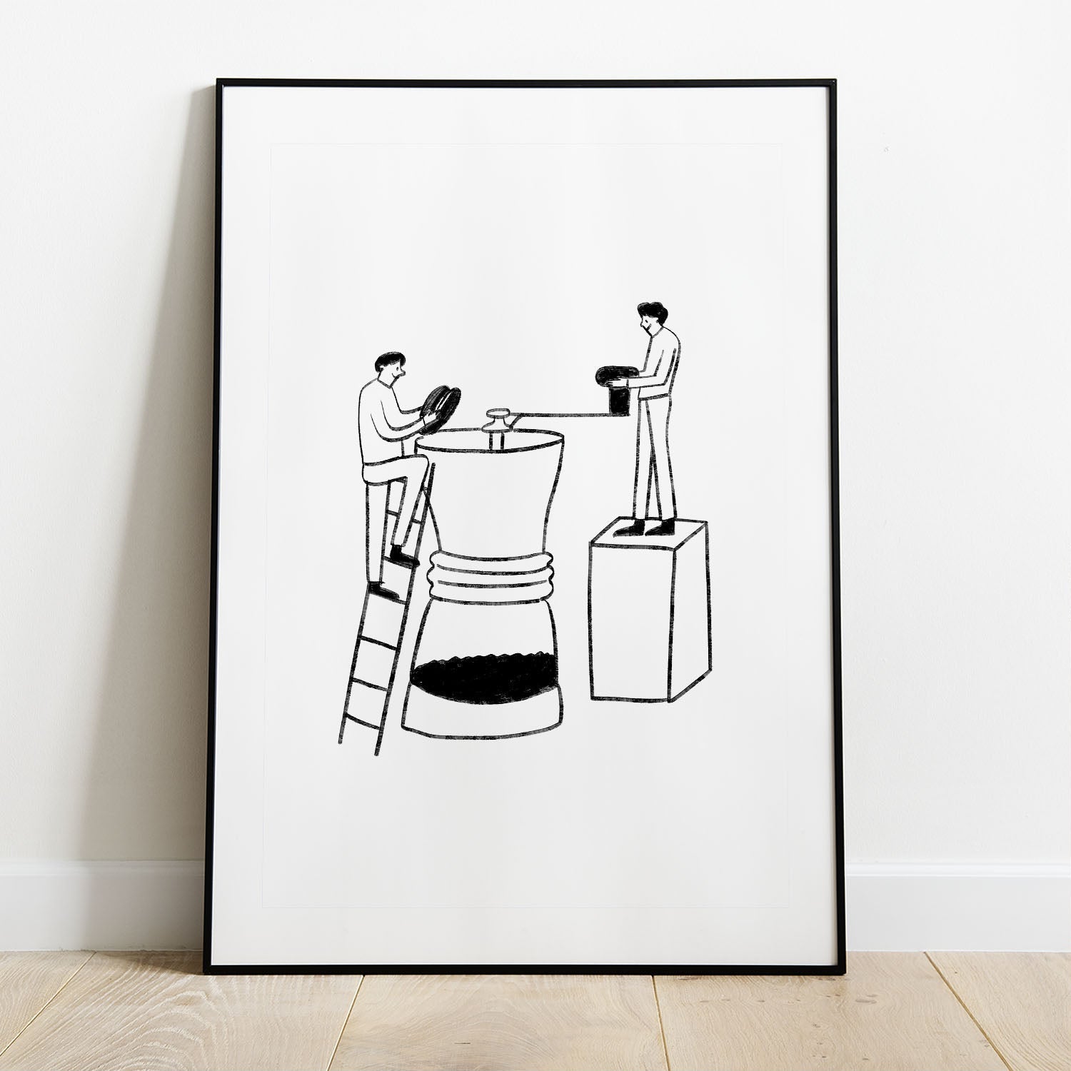 Wes Co Gallery Poster The Grind 8 x 10" Home Goods - Coffee  Art Print