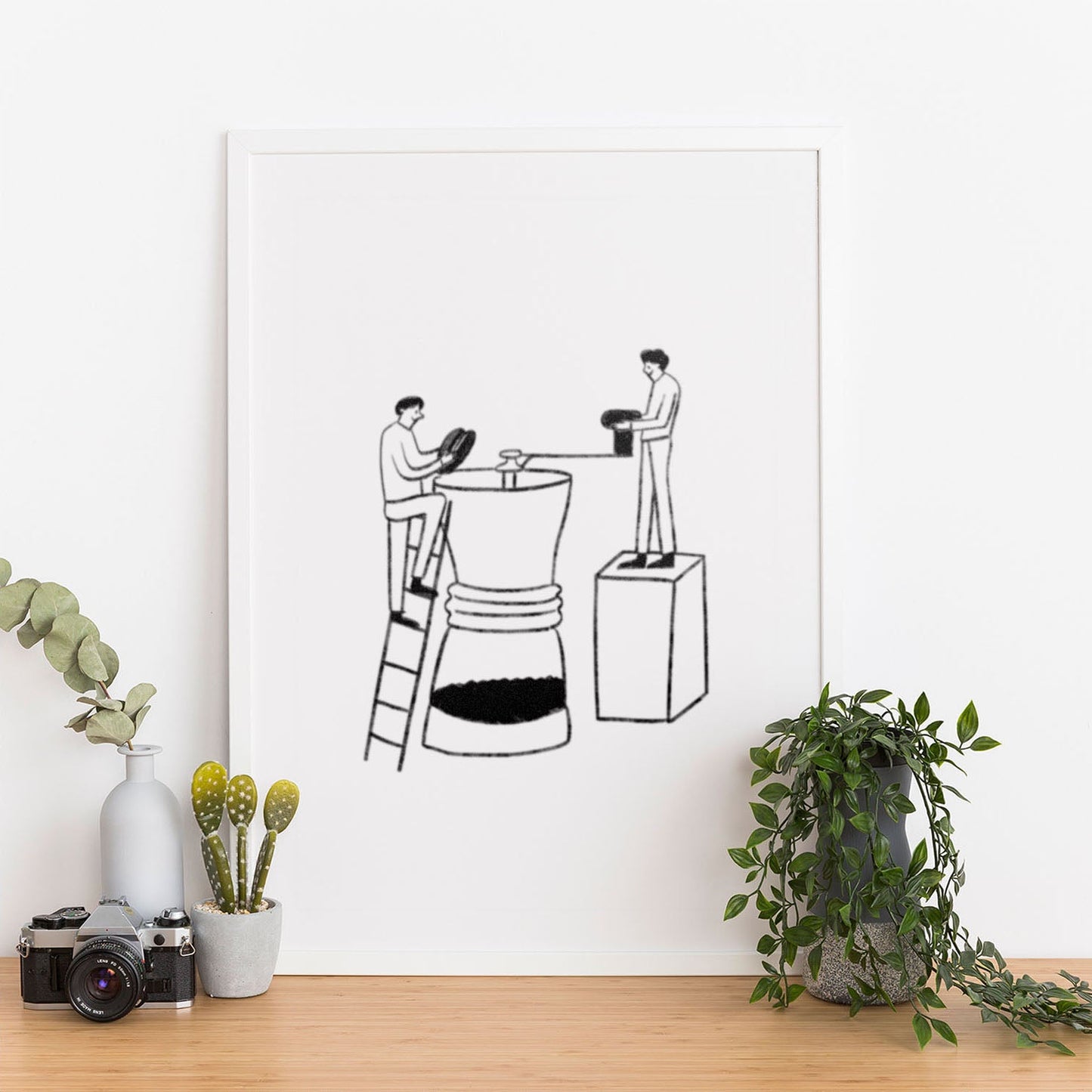 Wes Co Gallery Poster The Grind 12 x 16" Home Goods - Coffee  Art Print