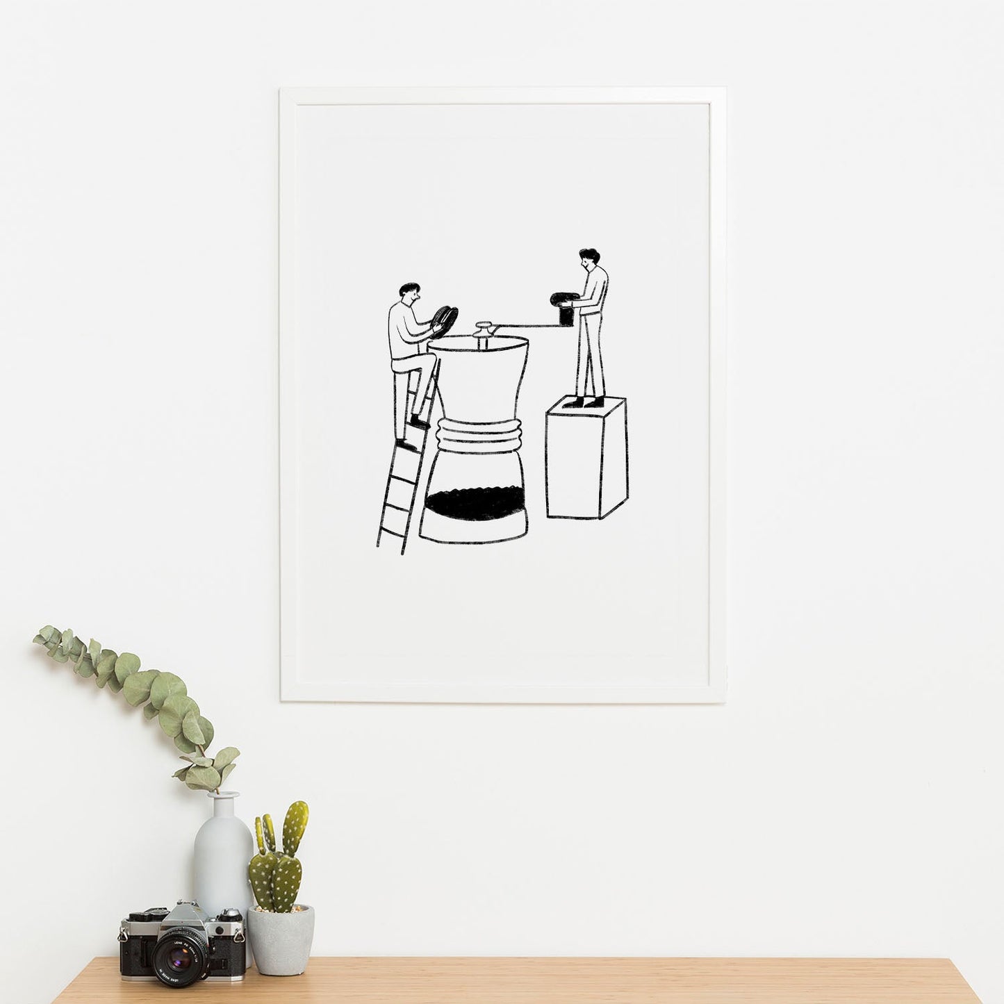 Wes Co Gallery Poster The Grind 16 x 20" Home Goods - Coffee  Art Print