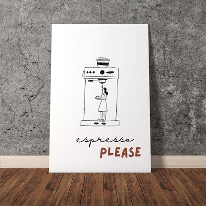 Wes Co Gallery Poster Espresso Elegance 11 x 17" Home Goods - Coffee  Art Print