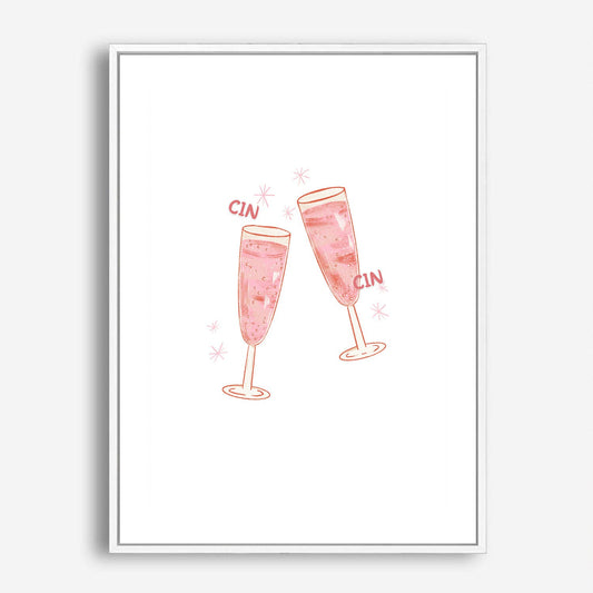 Wes Co Gallery Poster Cheers to Us 5 x 7" Home Goods - Coffee  Art Print