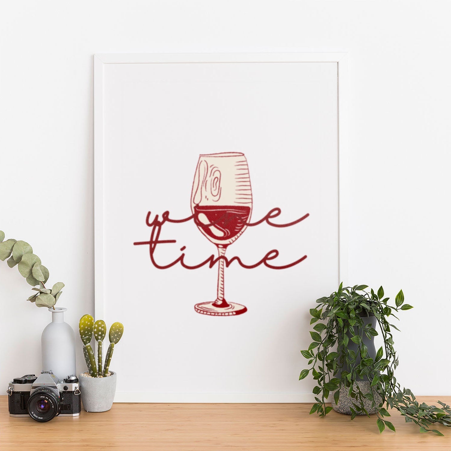 Wes Co Gallery Poster Wine Glass Time 12 x 16" Home Goods - Coffee  Art Print