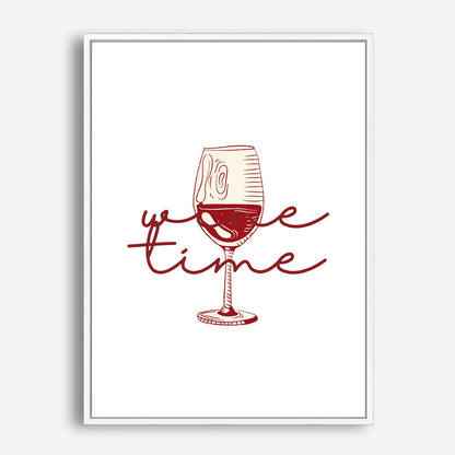 Wes Co Gallery Poster Wine Glass Time 5 x 7" Home Goods - Coffee  Art Print