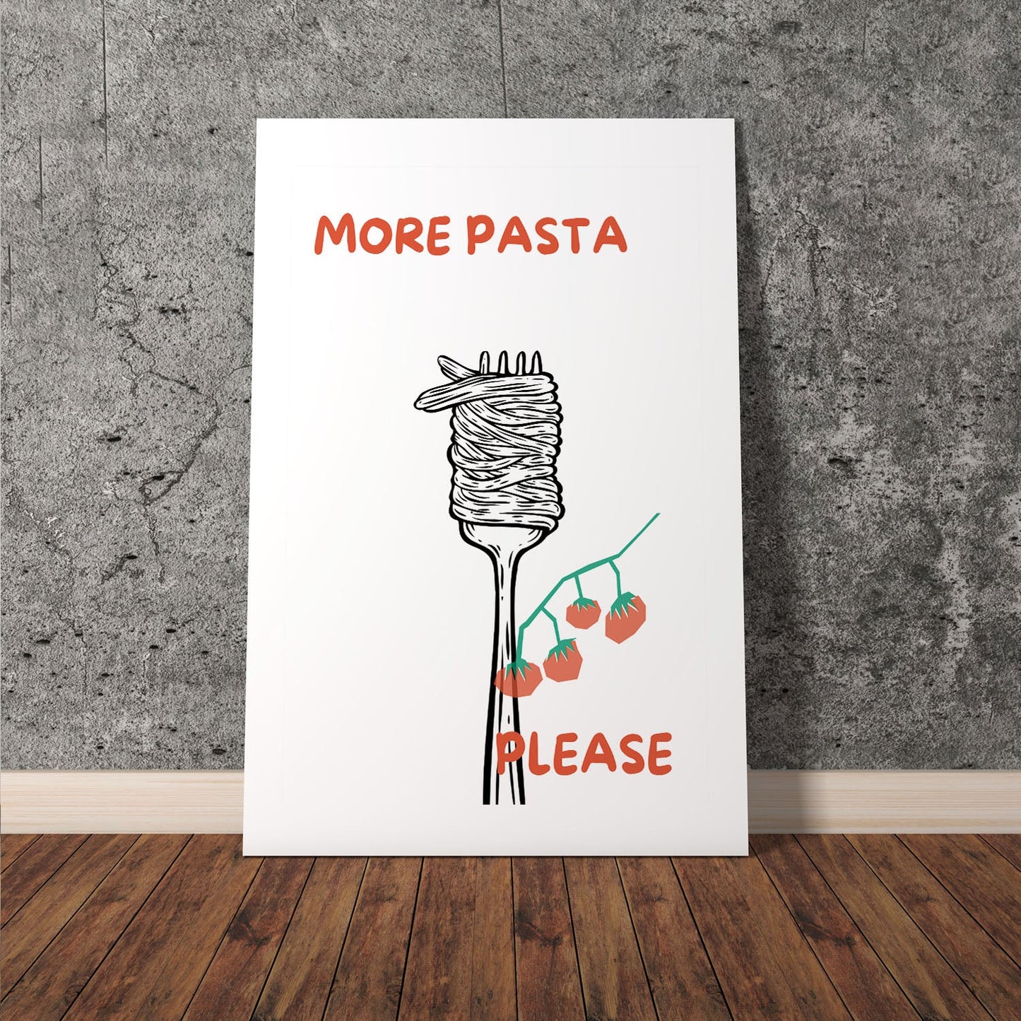 Wes Co Gallery Poster Pasta Enthusiasm 11 x 17" Home Goods - Coffee  Art Print