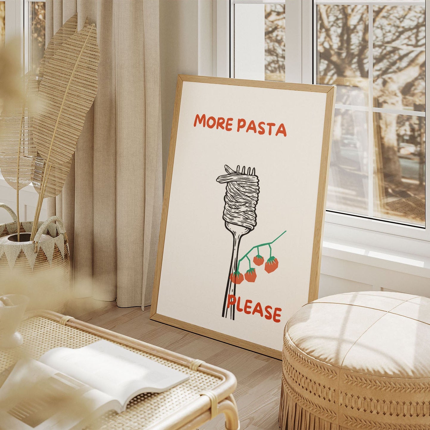 Wes Co Gallery Poster Pasta Enthusiasm 11 x 17" Home Goods - Coffee  Art Print