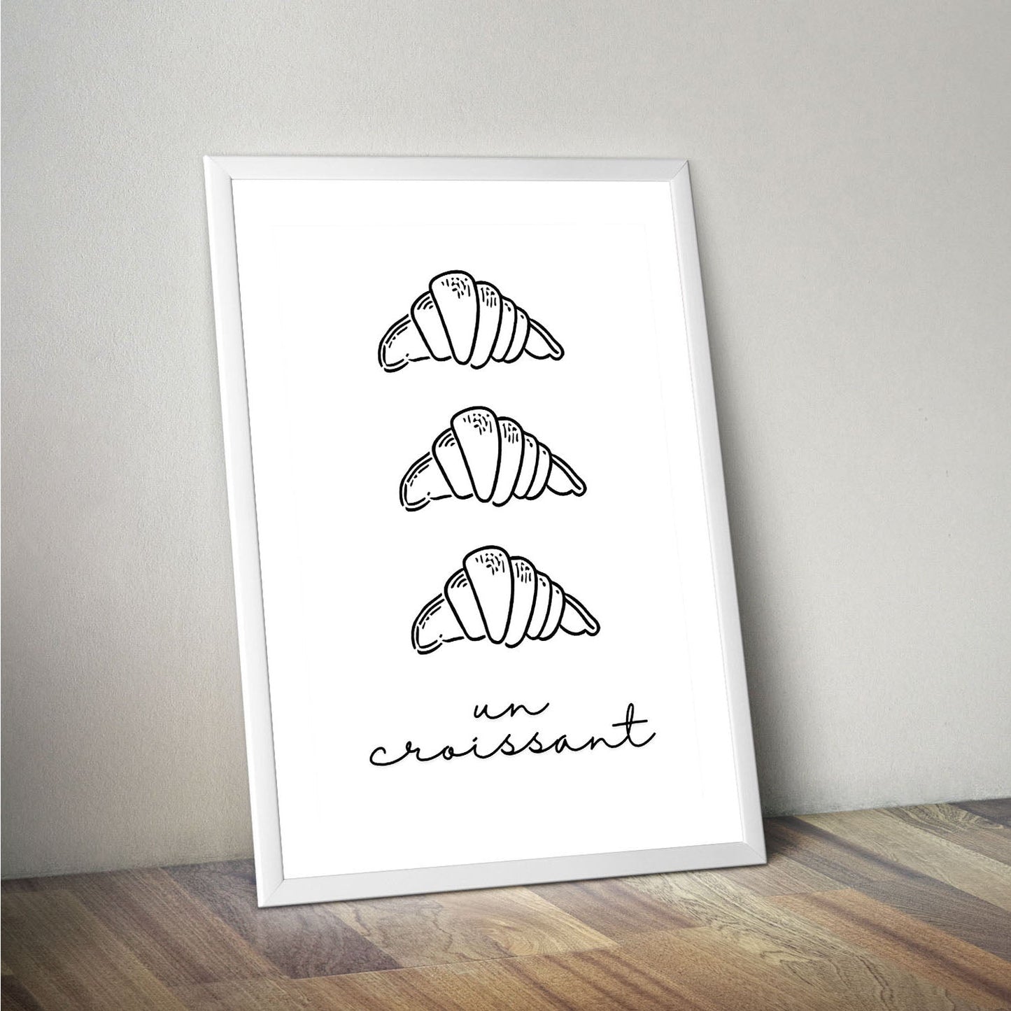 Wes Co Gallery Poster Croissant Trio 16 x 20" Home Goods - Coffee  Art Print