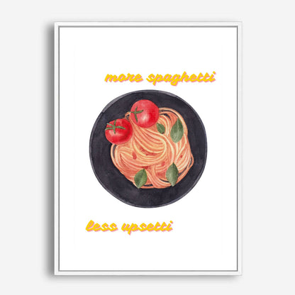 Wes Co Gallery Poster Comfort Food More Spaghetti 5 x 7" Home Goods - Coffee  Art Print