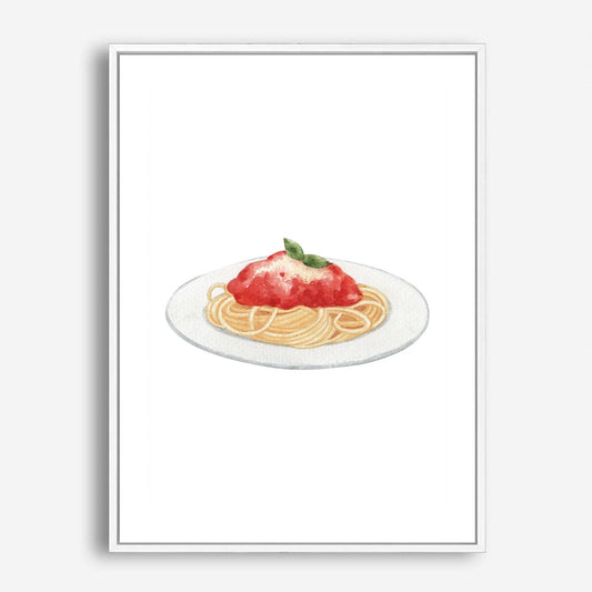 Wes Co Gallery Poster Traditional Spaghetti Marinara 5 x 7" Home Goods - Coffee  Art Print