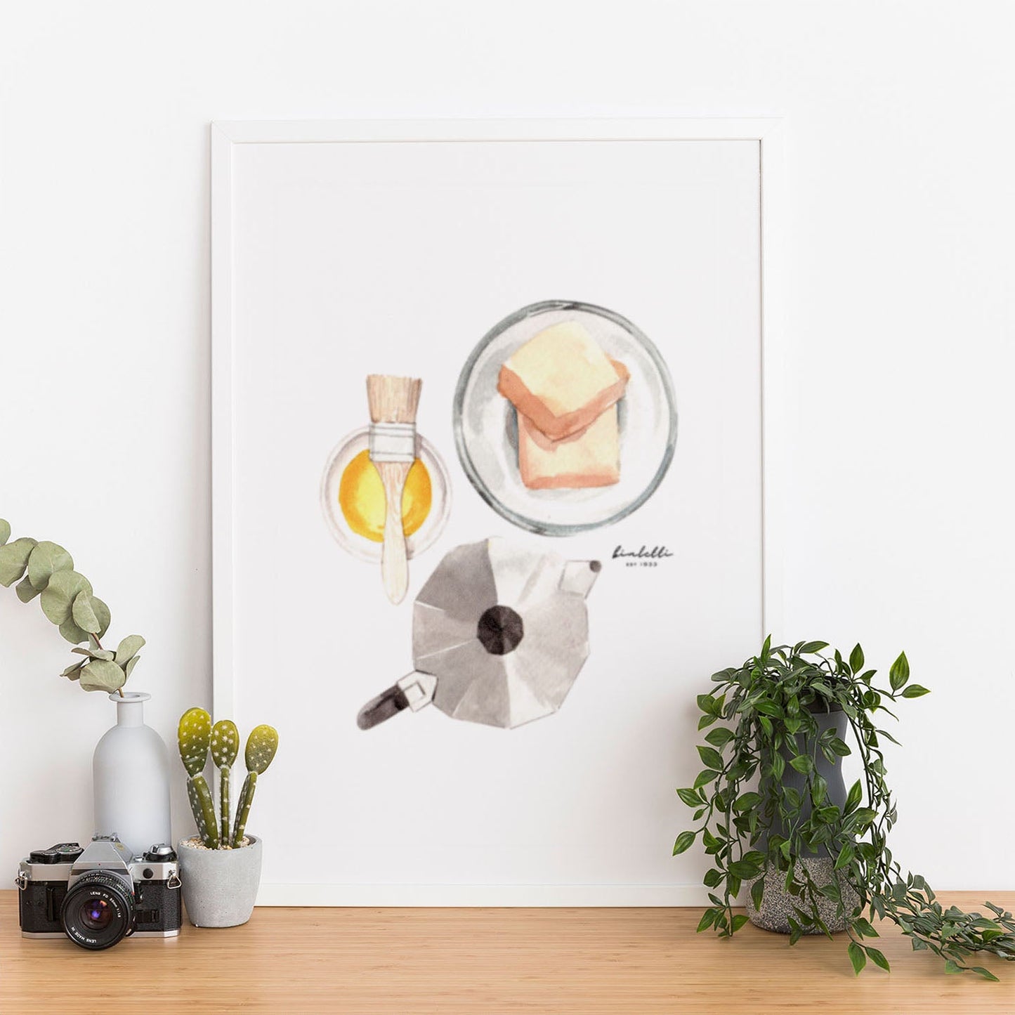 Wes Co Gallery Poster Morning Bliss Coffee and Toast 12 x 16" Home Goods - Coffee  Art Print