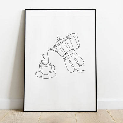 Wes Co Gallery Poster Artful Brew Minimalist Coffee 8 x 10" Home Goods - Coffee  Art Print