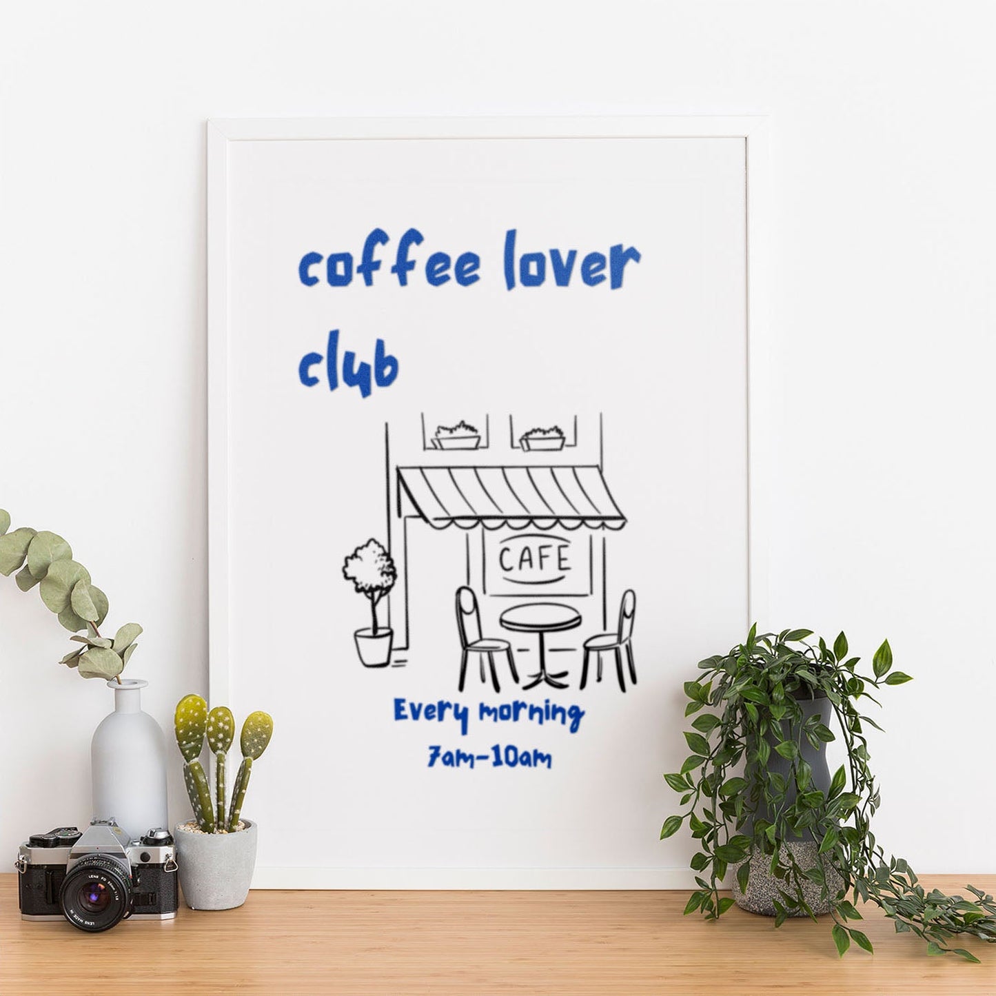 Wes Co Gallery Poster Cozy CafÃ© Corner 12 x 16" Home Goods - Coffee  Art Print