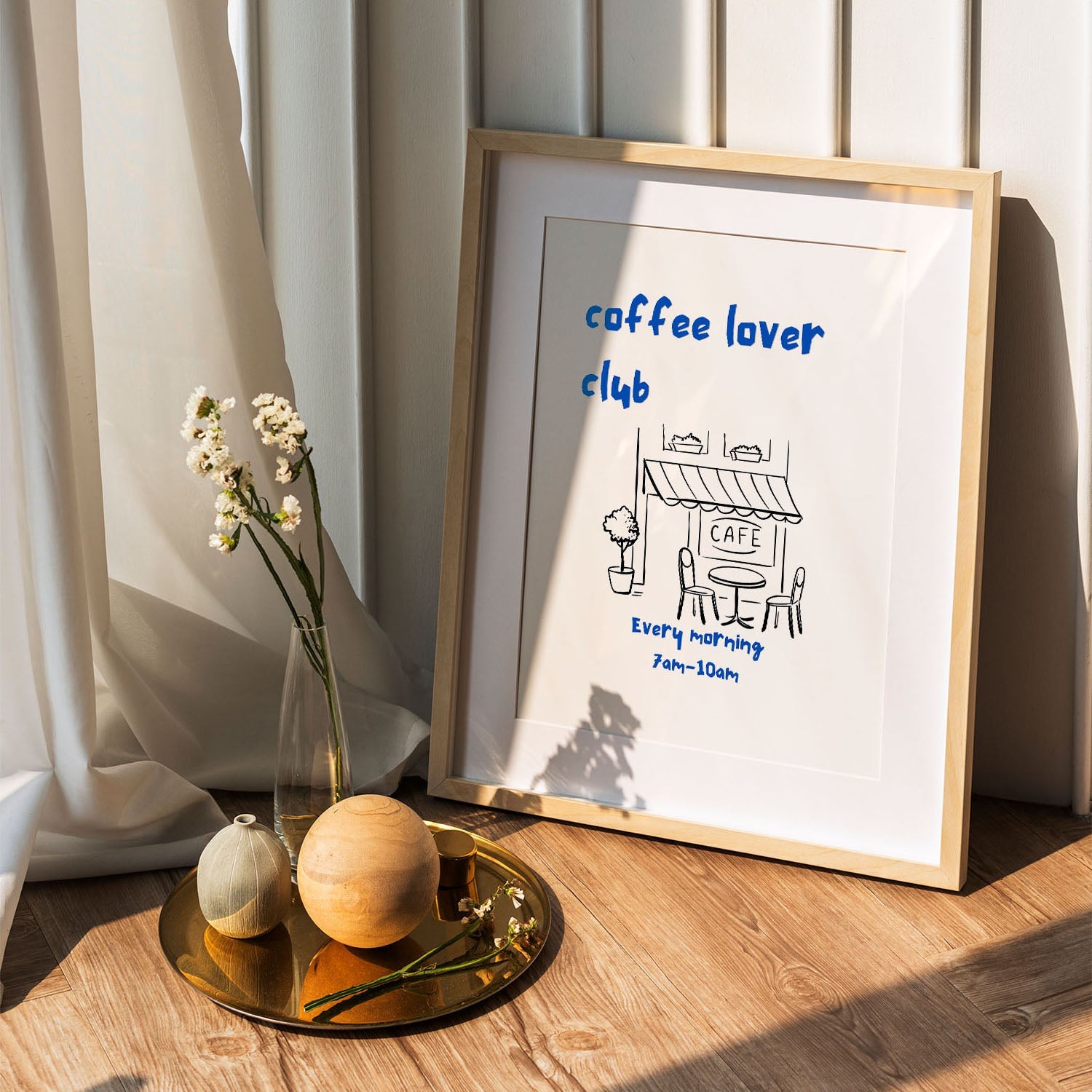 Wes Co Gallery Poster Cozy CafÃ© Corner 5 x 7" Home Goods - Coffee  Art Print