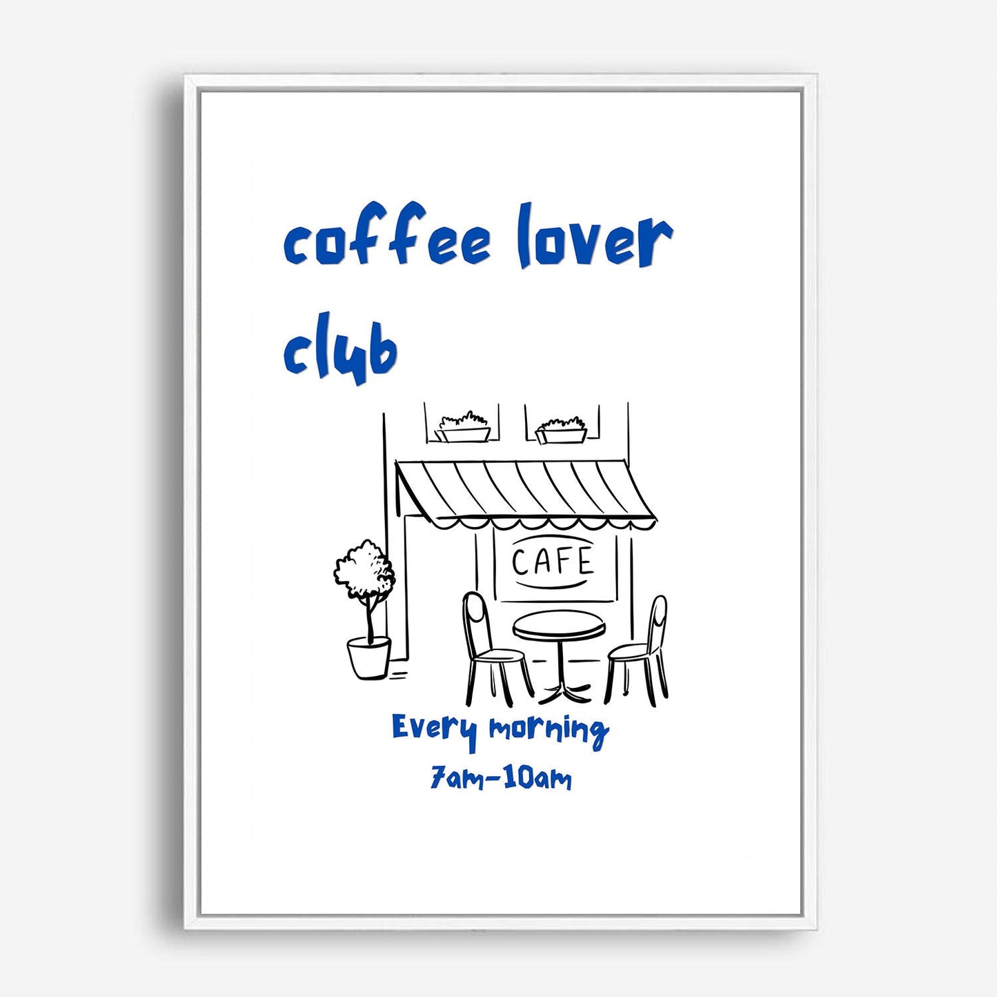 Wes Co Gallery Poster Cozy CafÃ© Corner 5 x 7" Home Goods - Coffee  Art Print