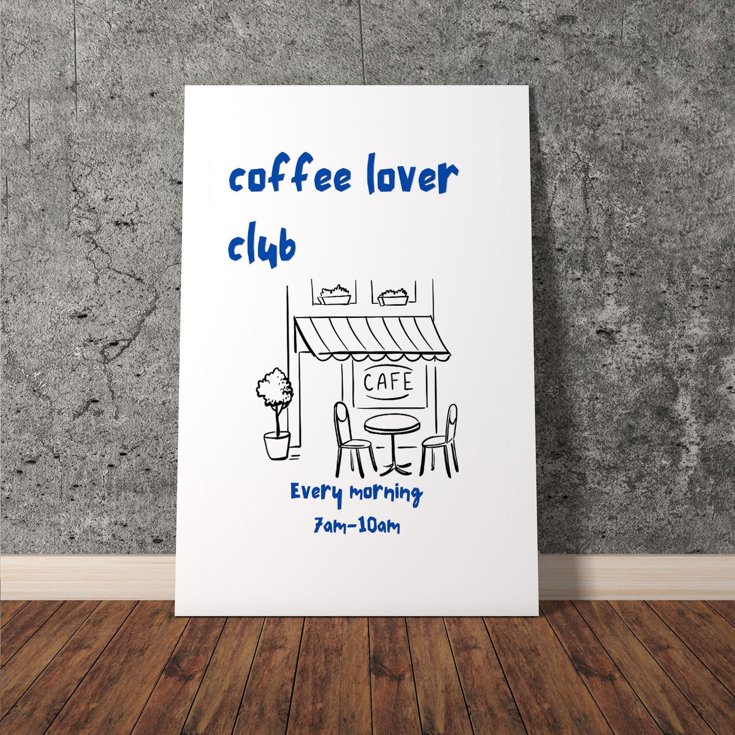 Wes Co Gallery Poster Cozy CafÃ© Corner 11 x 17" Home Goods - Coffee  Art Print