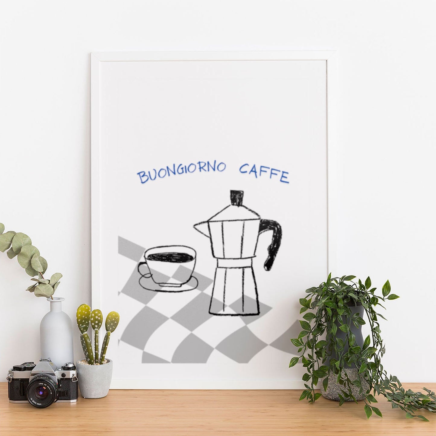 Wes Co Gallery Poster Italian Coffee Charm 12 x 16" Home Goods - Coffee  Art Print