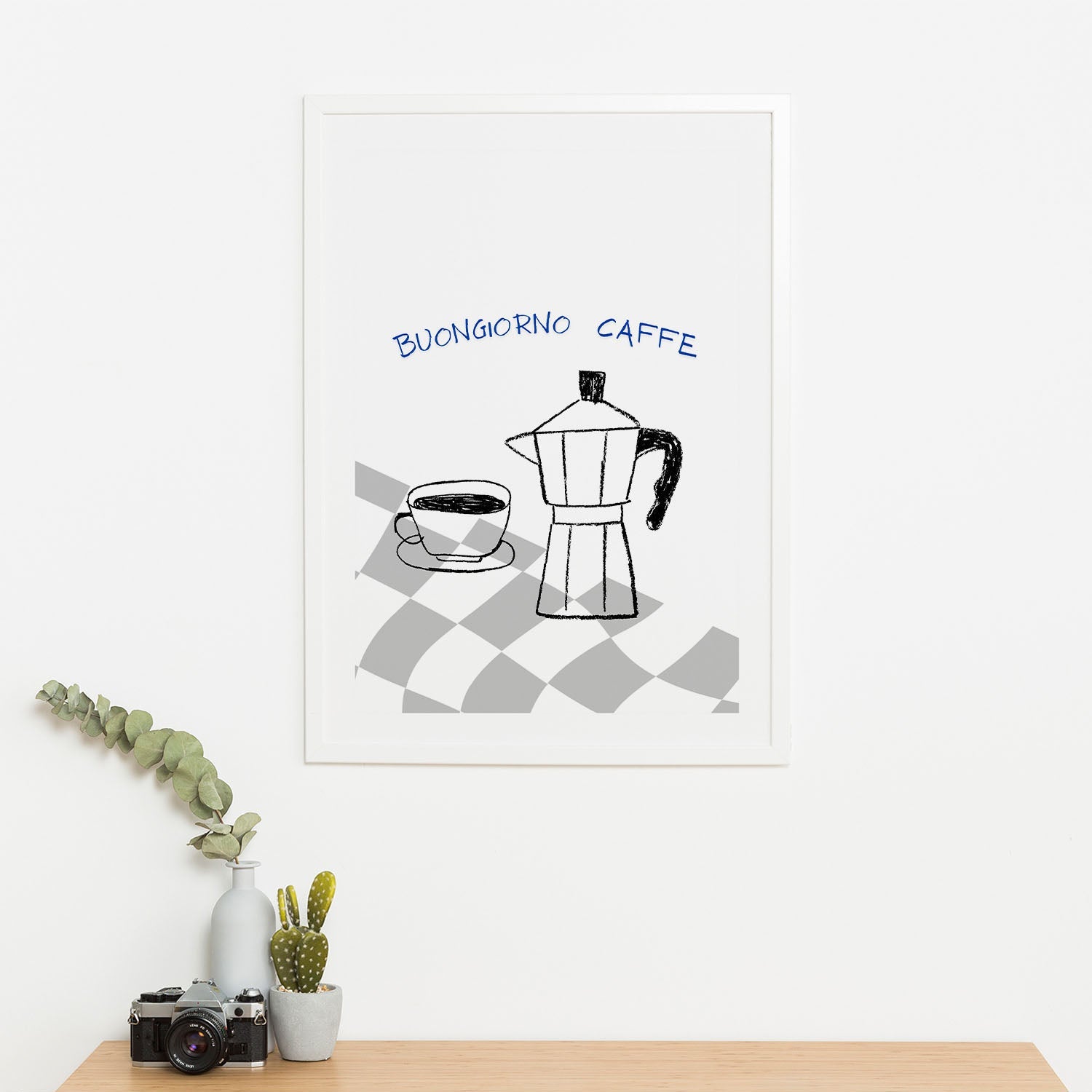 Wes Co Gallery Poster Italian Coffee Charm 16 x 20" Home Goods - Coffee  Art Print