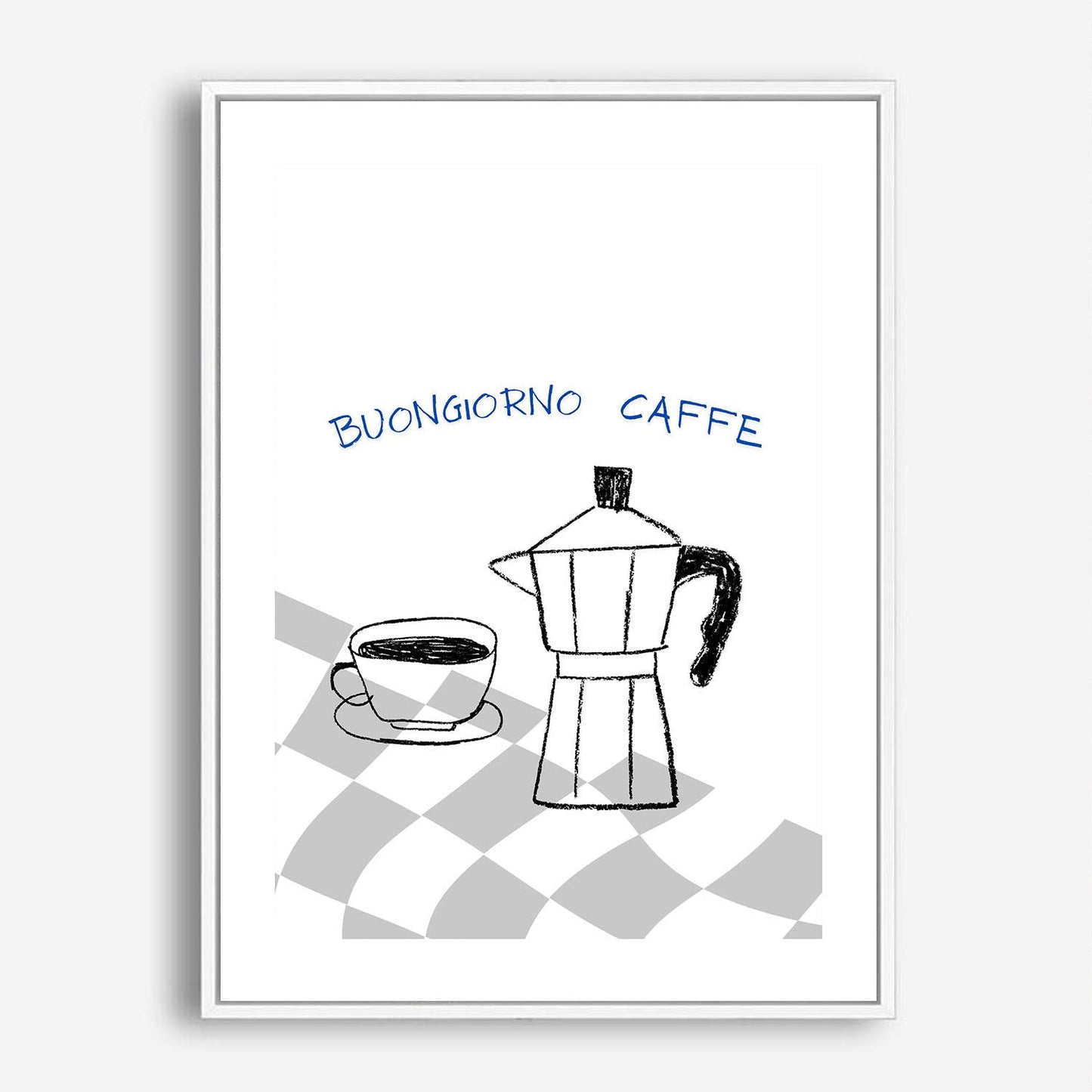 Wes Co Gallery Poster Italian Coffee Charm 5 x 7" Home Goods - Coffee  Art Print