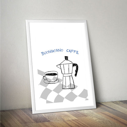 Wes Co Gallery Poster Italian Coffee Charm 16 x 20" Home Goods - Coffee  Art Print