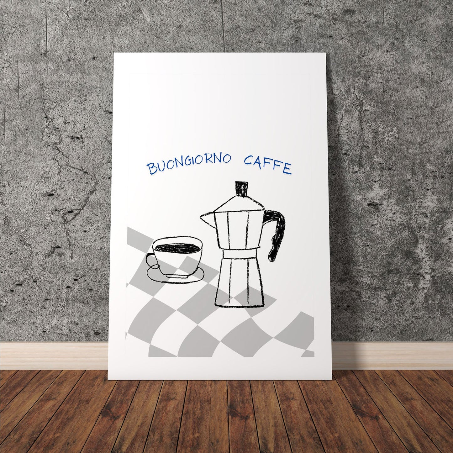 Wes Co Gallery Poster Italian Coffee Charm 11 x 17" Home Goods - Coffee  Art Print