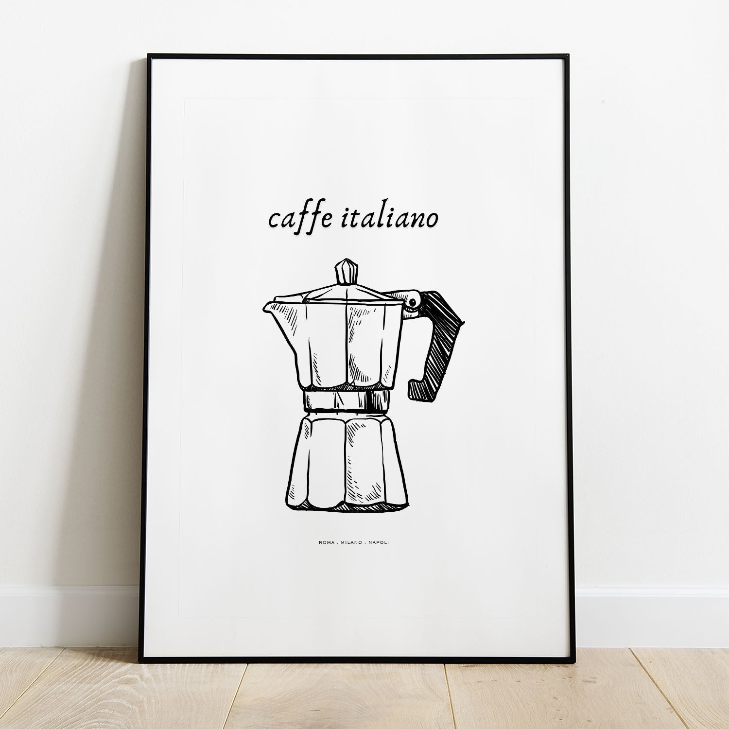 Wes Co Gallery Poster French Breakfast Croissant Please 8 x 10" Home Goods - Coffee  Art Print