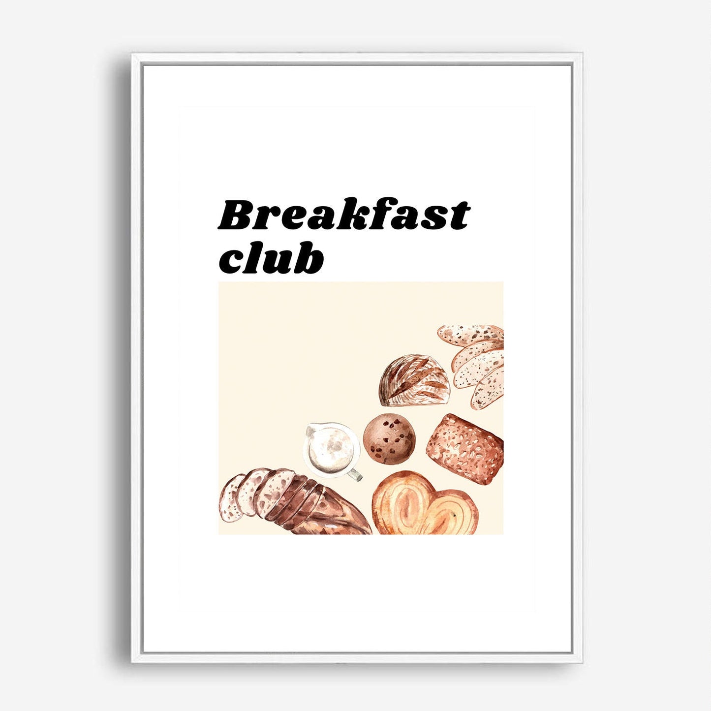 Wes Co Gallery Poster Morning Pastry Club 5 x 7" Home Goods - Coffee  Art Print