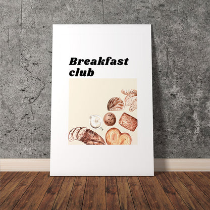 Wes Co Gallery Poster Morning Pastry Club 11 x 17" Home Goods - Coffee  Art Print