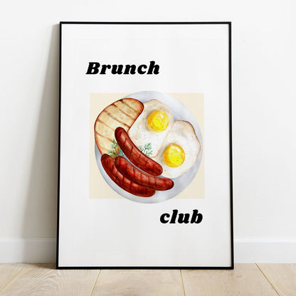 Wes Co Gallery Poster Classic Breakfast Feast 8 x 10" Home Goods - Coffee  Art Print