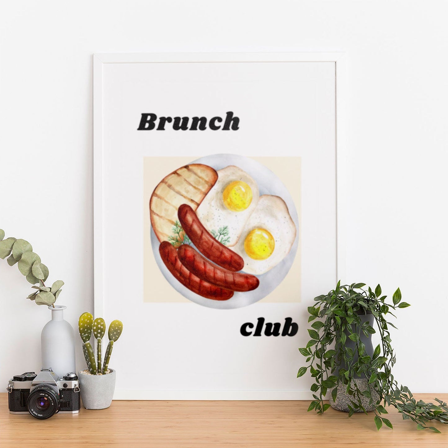 Wes Co Gallery Poster Classic Breakfast Feast 12 x 16" Home Goods - Coffee  Art Print