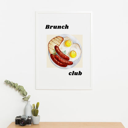 Wes Co Gallery Poster Classic Breakfast Feast 16 x 20" Home Goods - Coffee  Art Print