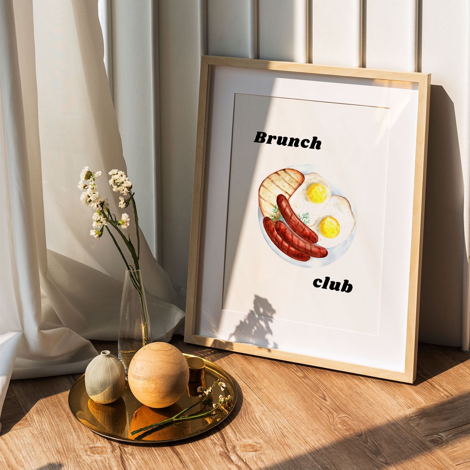 Wes Co Gallery Poster Classic Breakfast Feast 5 x 7" Home Goods - Coffee  Art Print