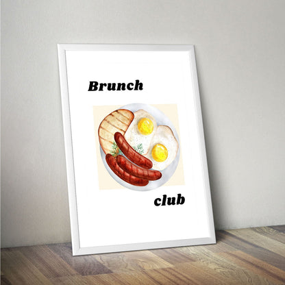 Wes Co Gallery Poster Classic Breakfast Feast 16 x 20" Home Goods - Coffee  Art Print