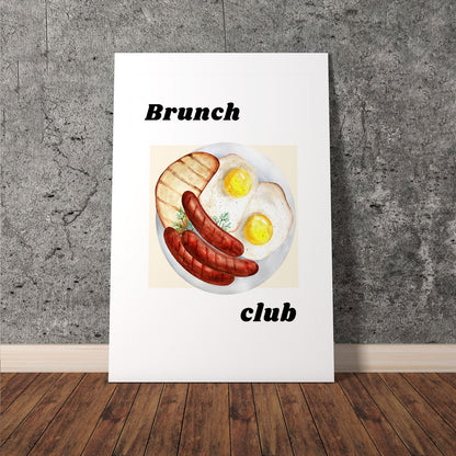 Wes Co Gallery Poster Classic Breakfast Feast 11 x 17" Home Goods - Coffee  Art Print