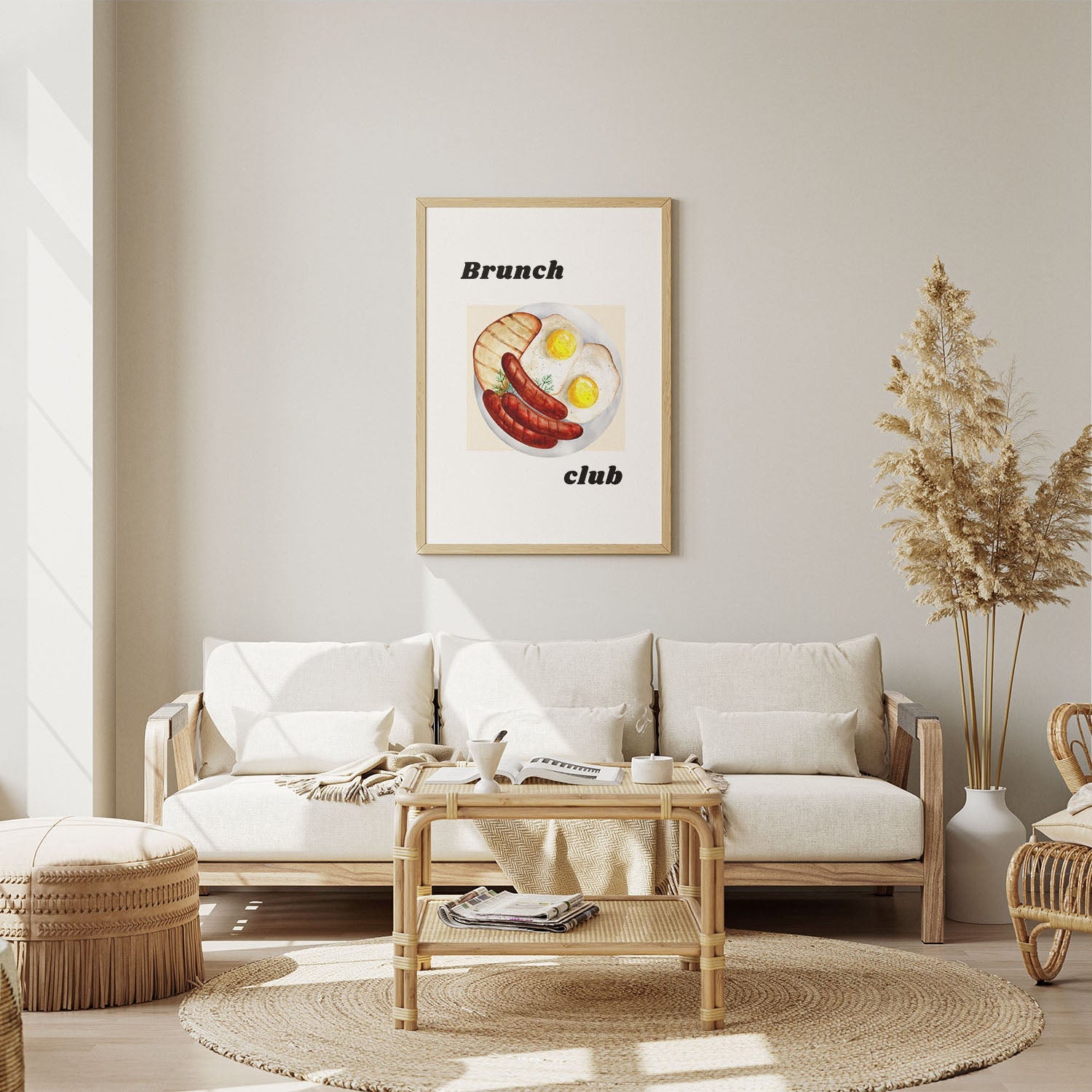 Wes Co Gallery Poster Classic Breakfast Feast 8 x 10" Home Goods - Coffee  Art Print