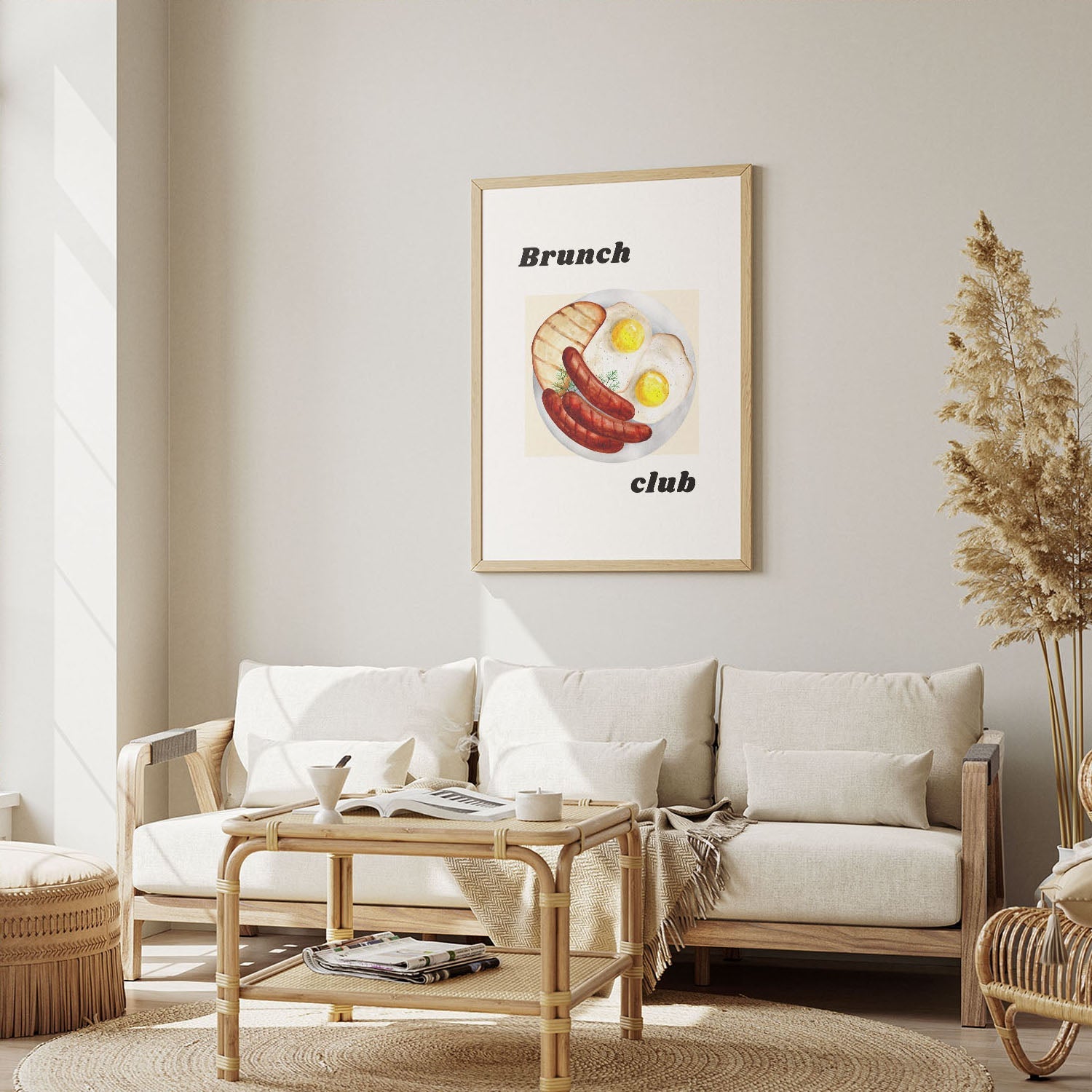 Wes Co Gallery Poster Classic Breakfast Feast 12 x 16" Home Goods - Coffee  Art Print