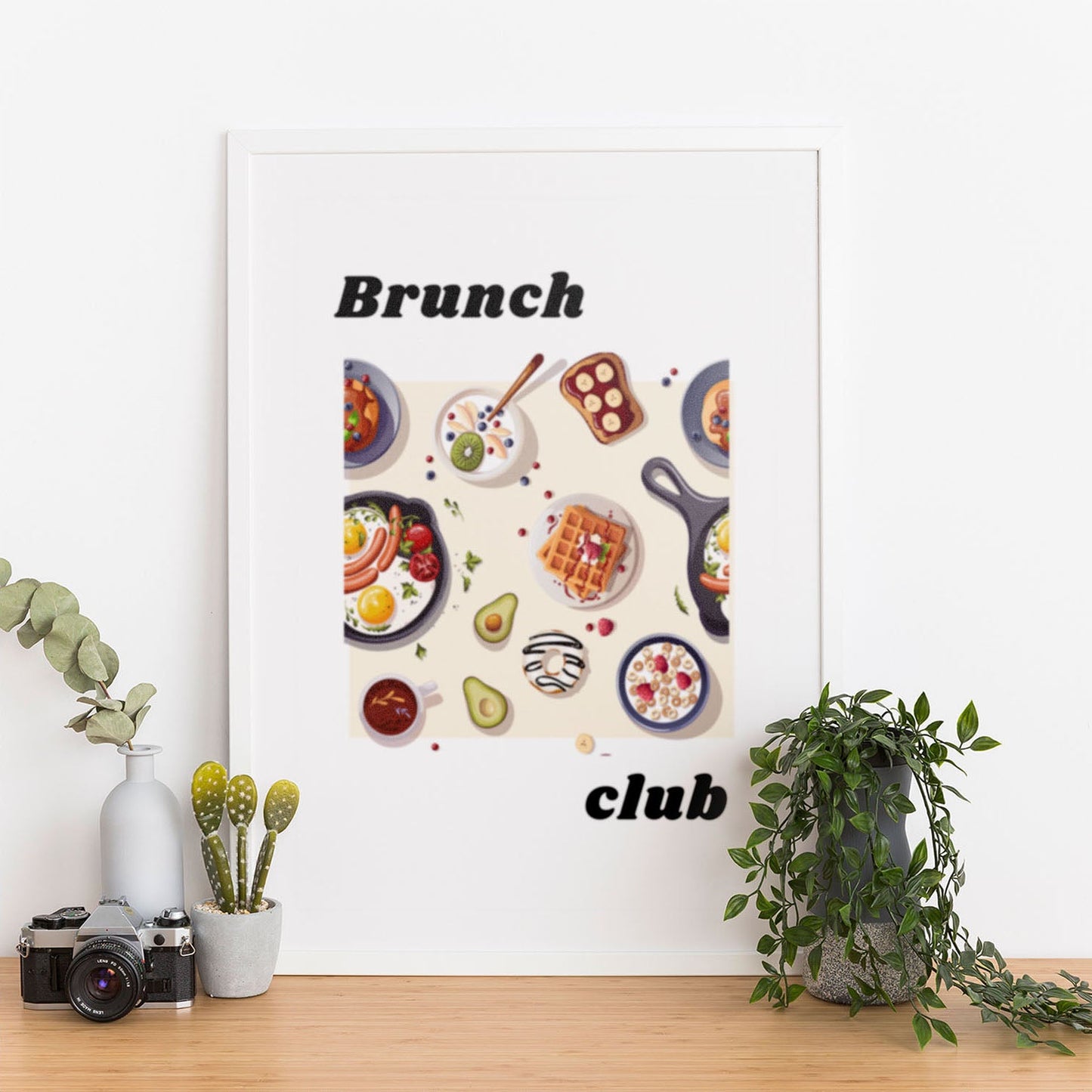 Wes Co Gallery Poster Gourmet Brunch Spread 12 x 16" Home Goods - Coffee  Art Print