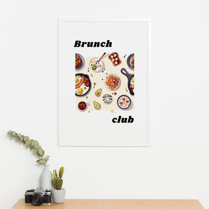 Wes Co Gallery Poster Gourmet Brunch Spread 16 x 20" Home Goods - Coffee  Art Print