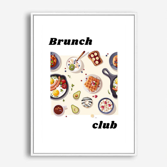 Wes Co Gallery Poster Gourmet Brunch Spread 5 x 7" Home Goods - Coffee  Art Print