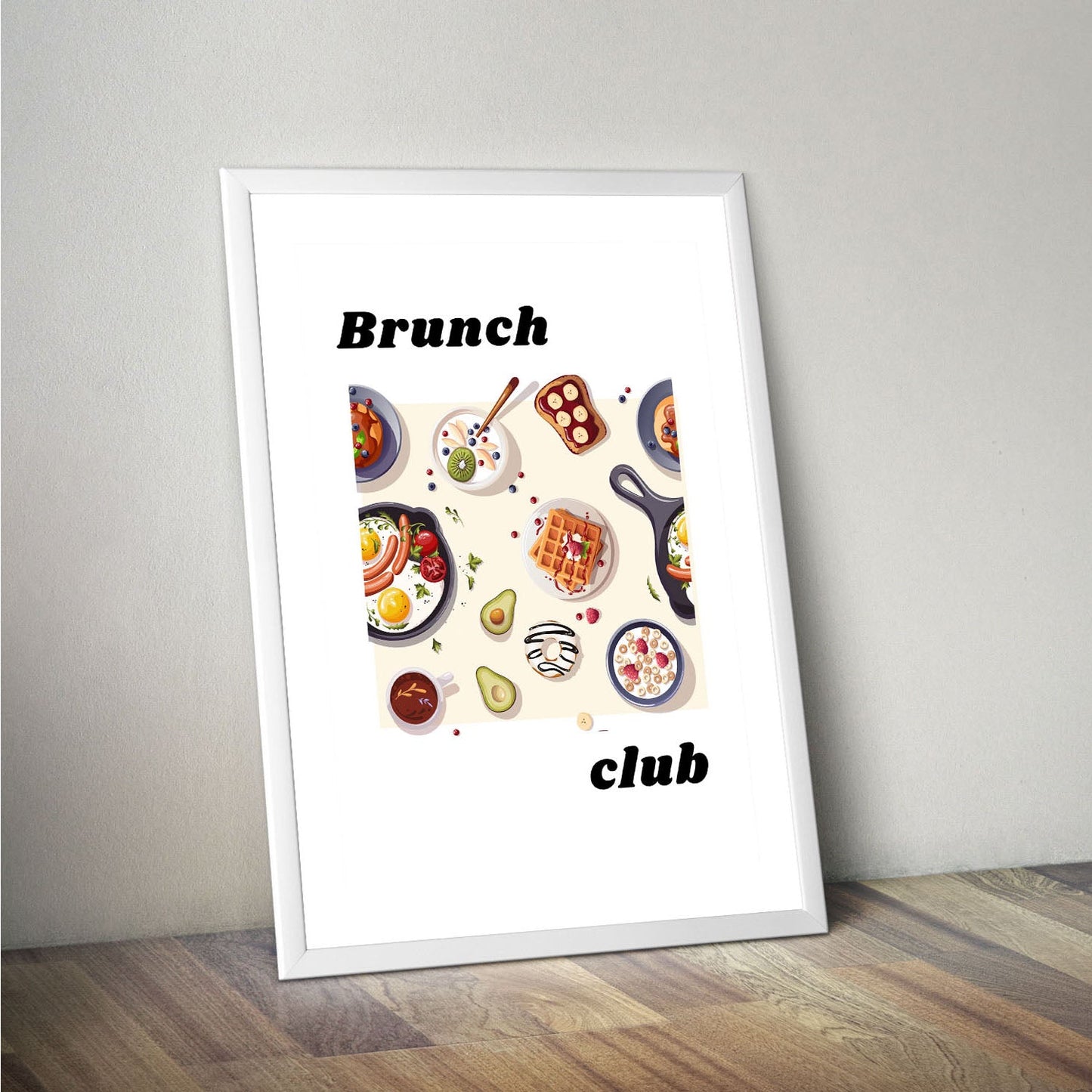 Wes Co Gallery Poster Gourmet Brunch Spread 16 x 20" Home Goods - Coffee  Art Print