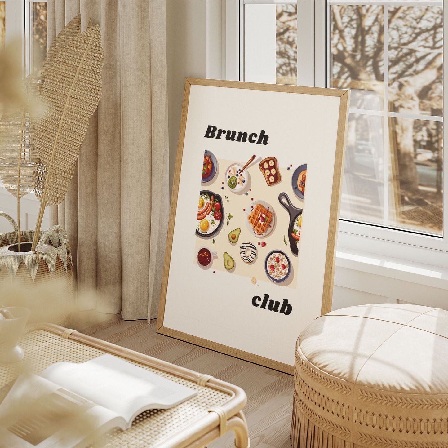 Wes Co Gallery Poster Gourmet Brunch Spread 11 x 17" Home Goods - Coffee  Art Print