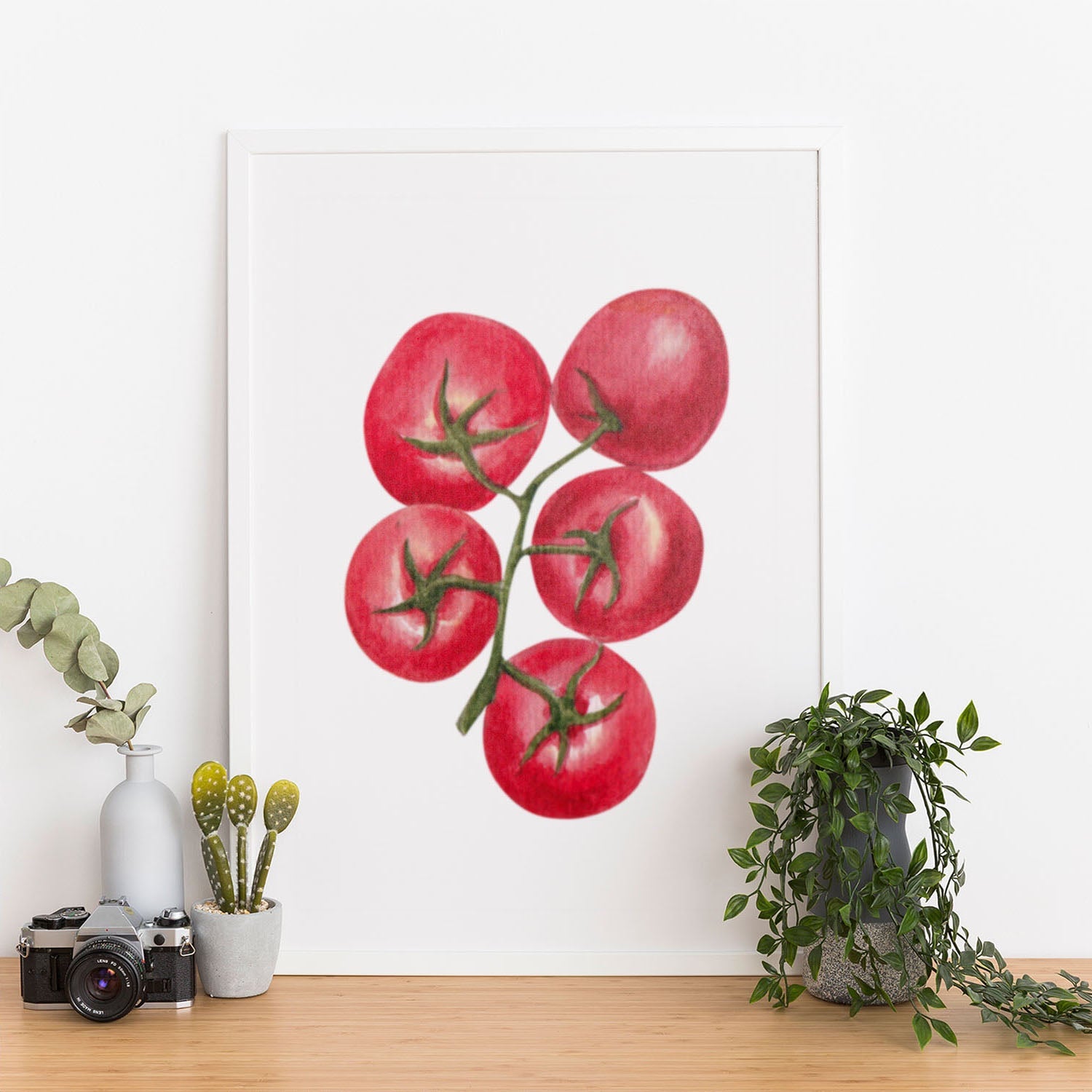 Wes Co Gallery Poster Vibrant Tomato Cluster 12 x 16" Home Goods - Coffee  Art Print