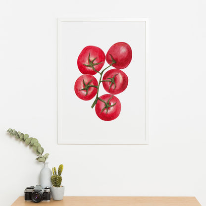 Wes Co Gallery Poster Vibrant Tomato Cluster 16 x 20" Home Goods - Coffee  Art Print