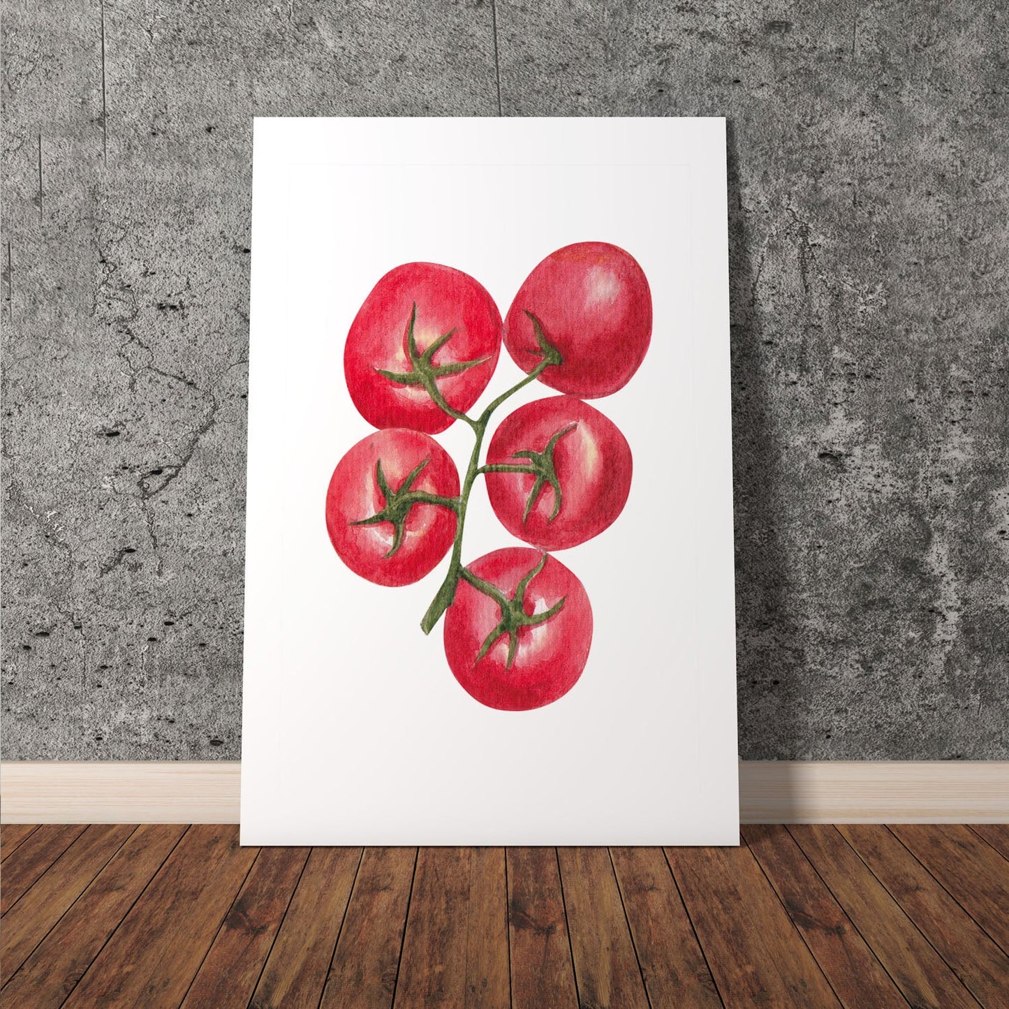 Wes Co Gallery Poster Vibrant Tomato Cluster 11 x 17" Home Goods - Coffee  Art Print