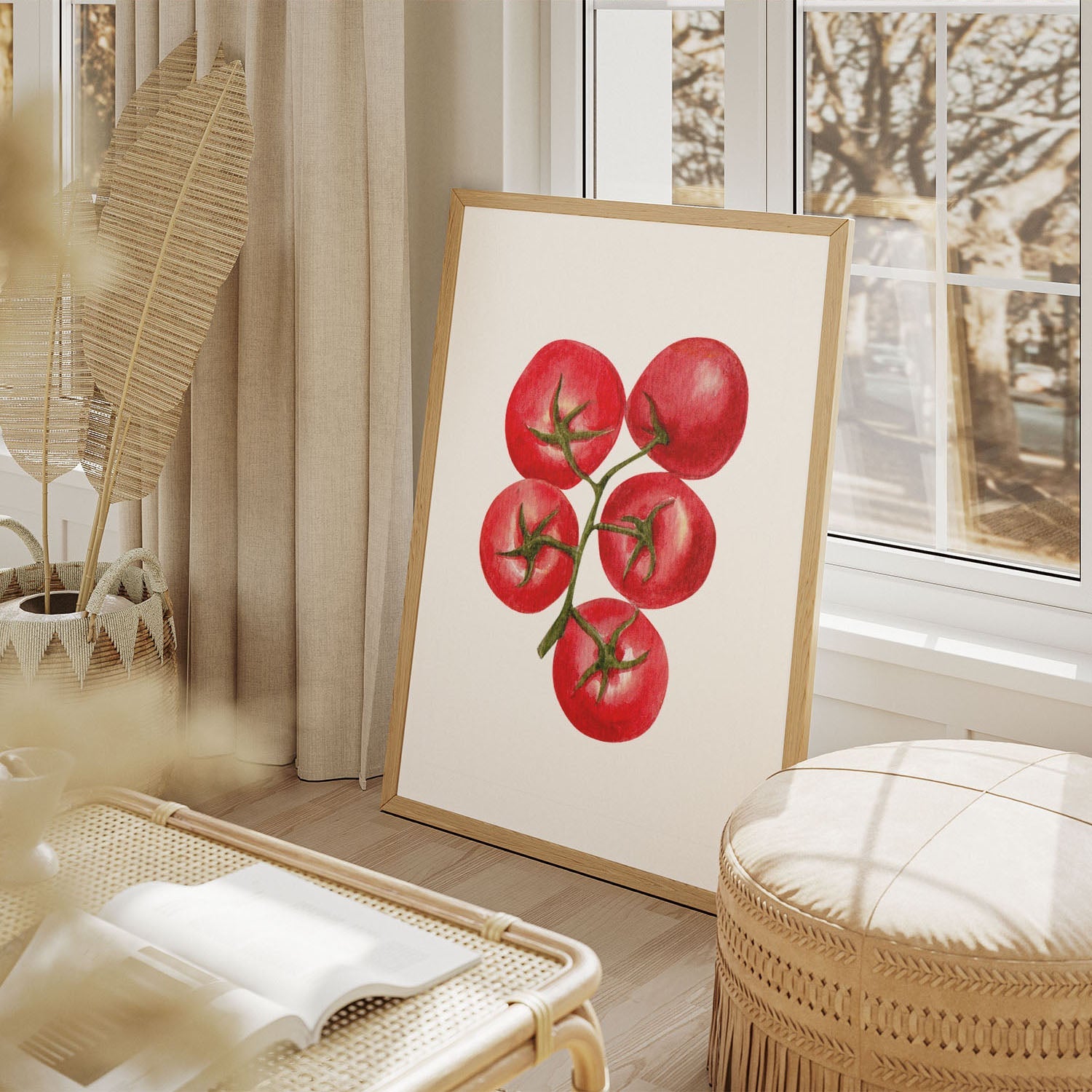 Wes Co Gallery Poster Vibrant Tomato Cluster 11 x 17" Home Goods - Coffee  Art Print