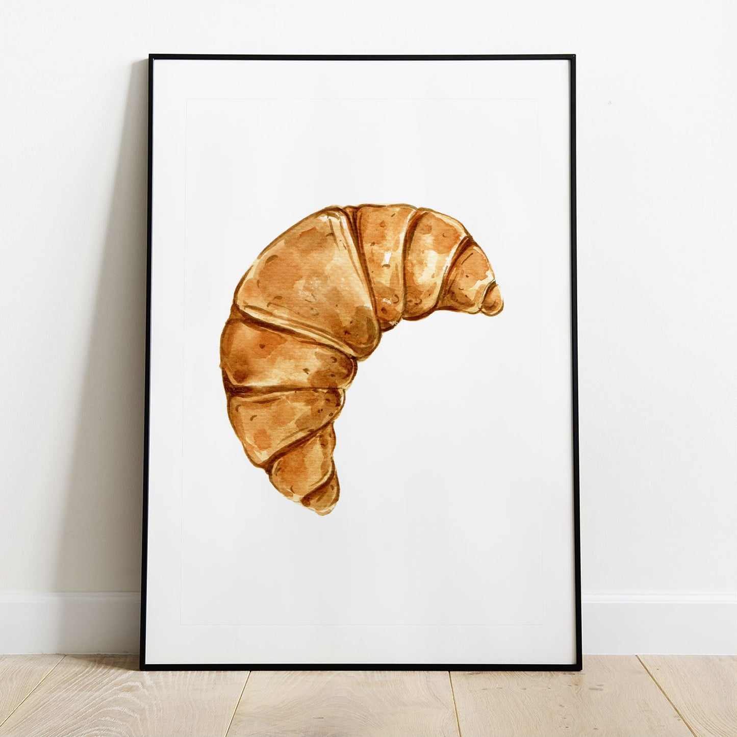 Wes Co Gallery Poster Golden Croissant Delight 8 x 10" Home Goods - Coffee  Art Print