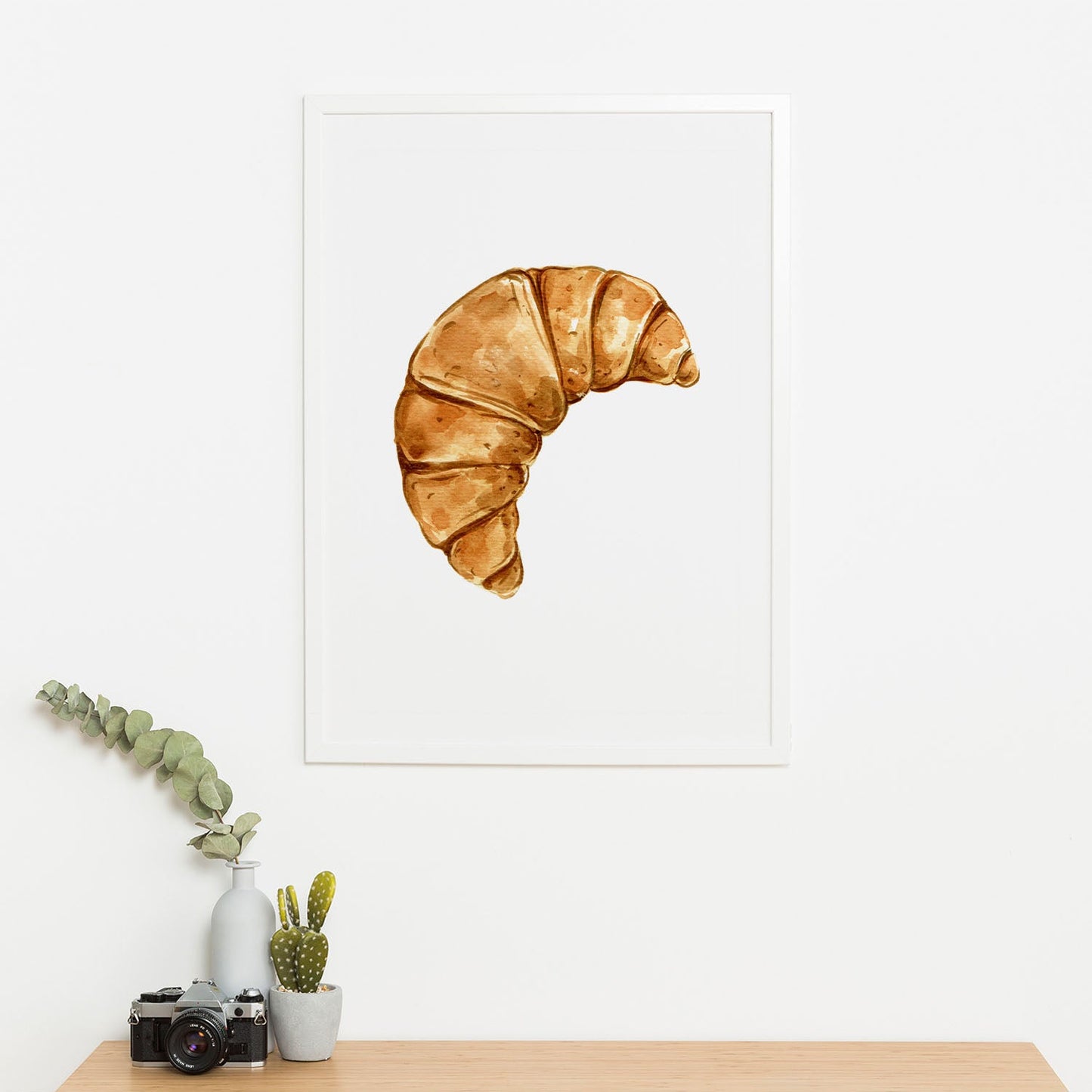 Wes Co Gallery Poster Golden Croissant Delight 16 x 20" Home Goods - Coffee  Art Print