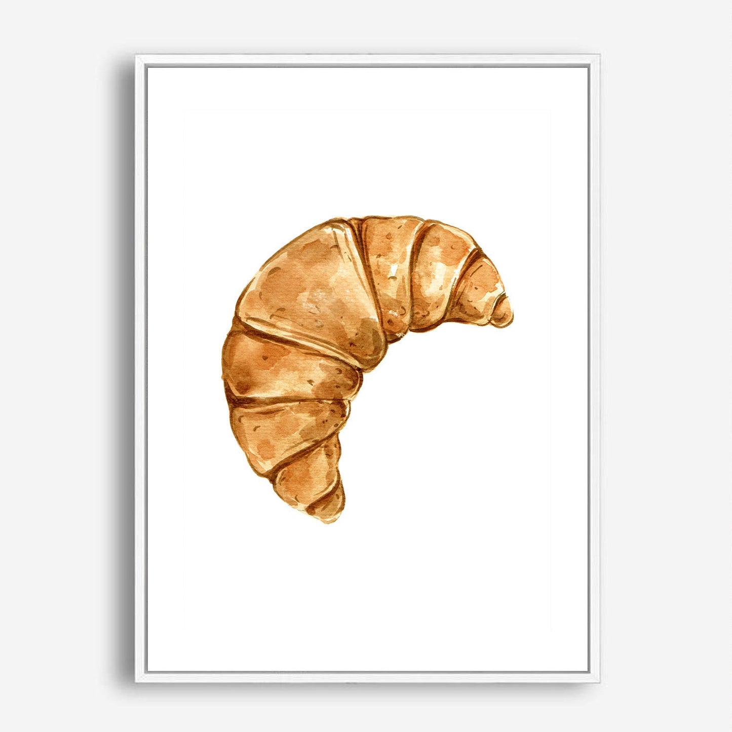 Wes Co Gallery Poster Golden Croissant Delight 5 x 7" Home Goods - Coffee  Art Print