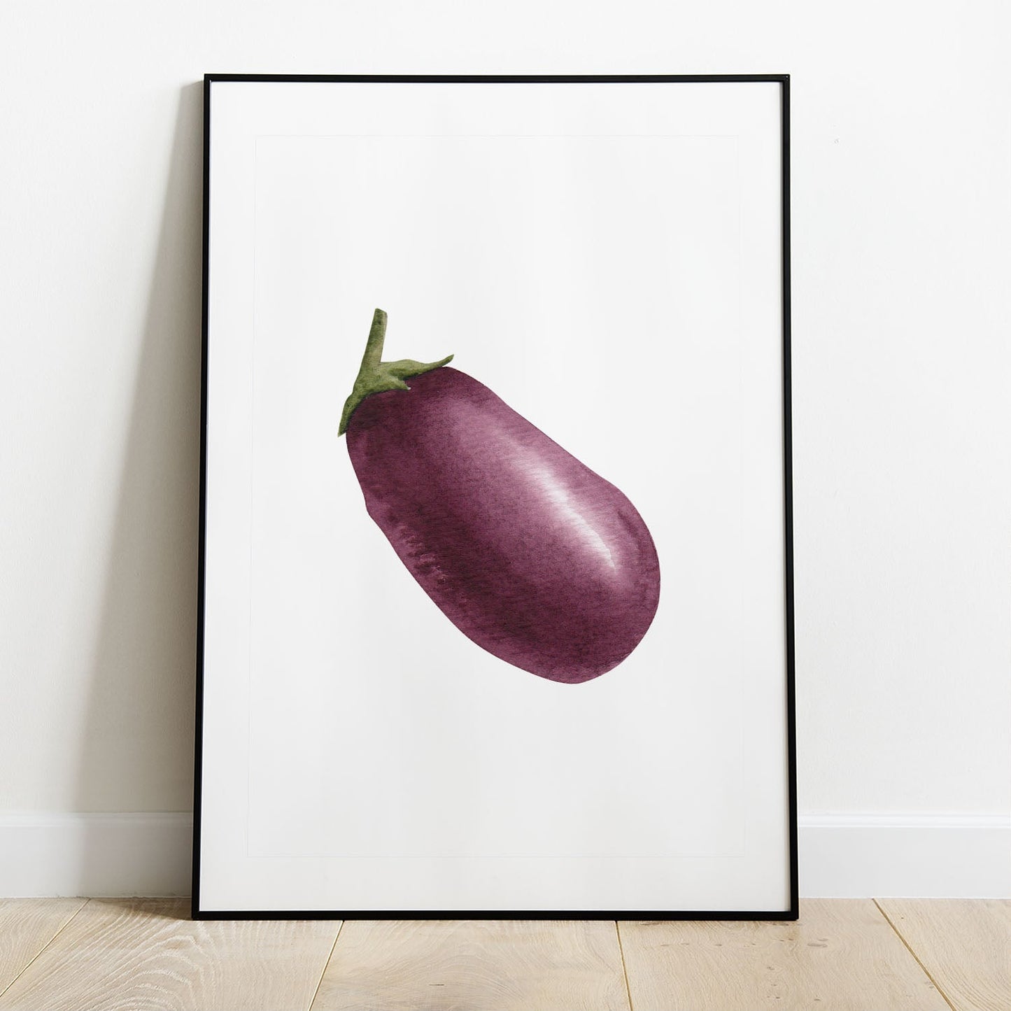 Wes Co Gallery Poster Purple Eggplant Elegance 8 x 10" Home Goods - Coffee  Art Print