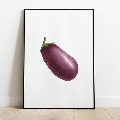 Wes Co Gallery Poster Purple Eggplant Elegance 8 x 10" Home Goods - Coffee  Art Print