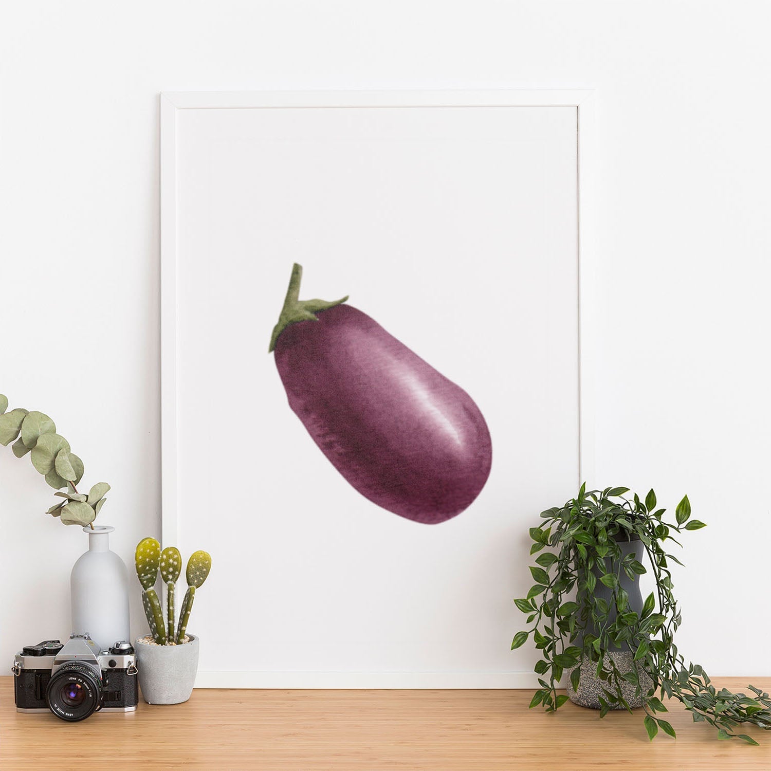 Wes Co Gallery Poster Purple Eggplant Elegance 12 x 16" Home Goods - Coffee  Art Print